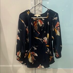 Women's Floral Blouse - Black